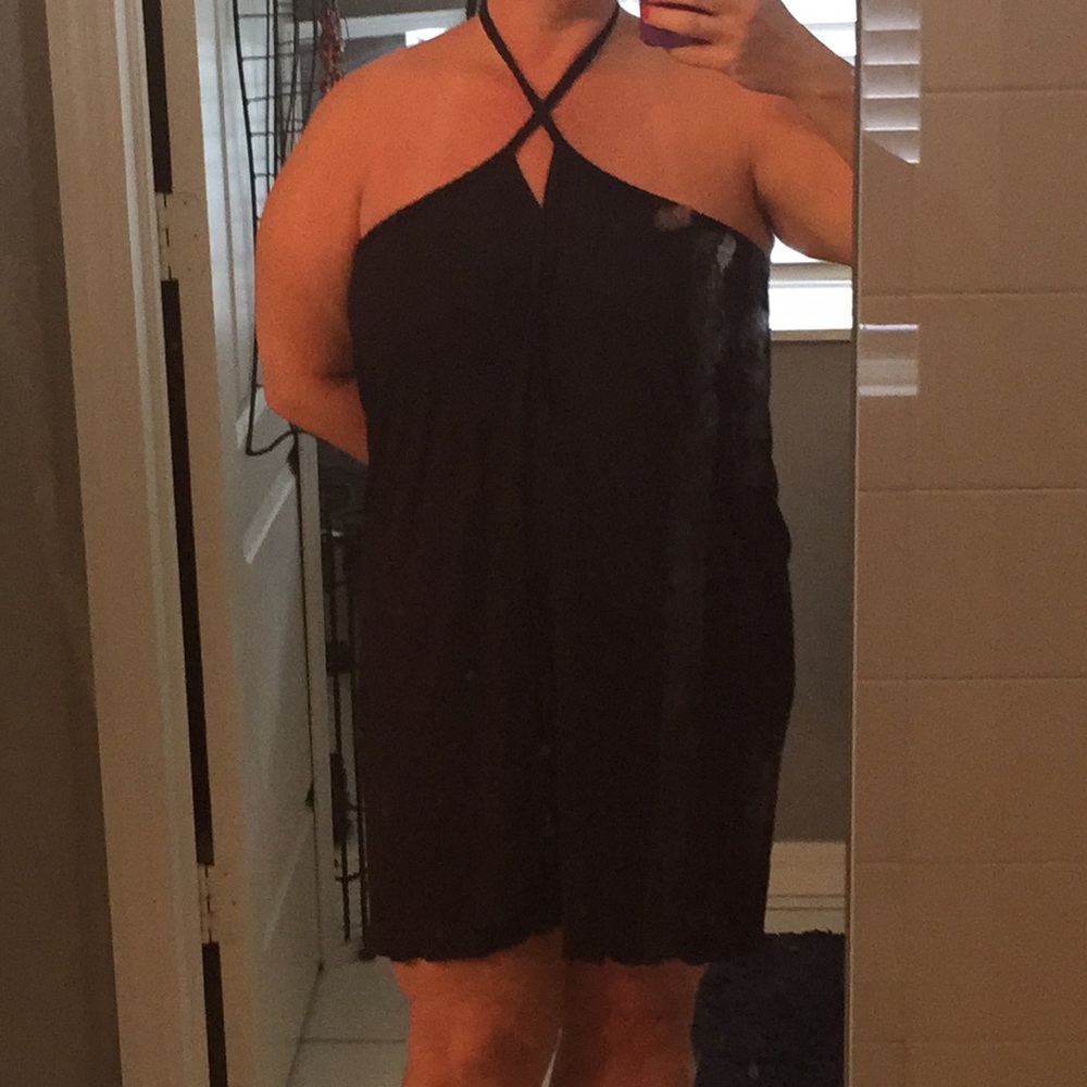 Wrap dress or skirt black